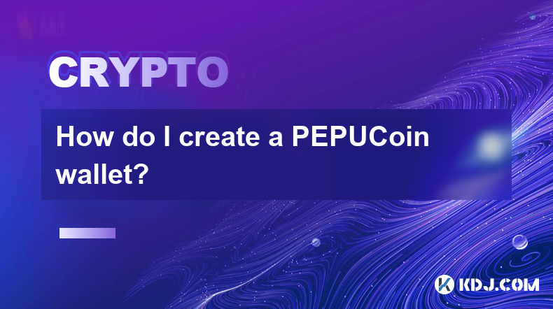 How do I create a PEPUCoin wallet?