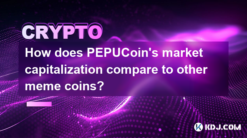 Comment la capitalisation boursière de PEPUCoin se compare-t-elle à celle des autres pièces meme ?