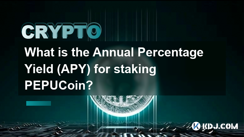 Quel est le pourcentage de rendement annuel (APY) pour le staking de PEPUCoin ?