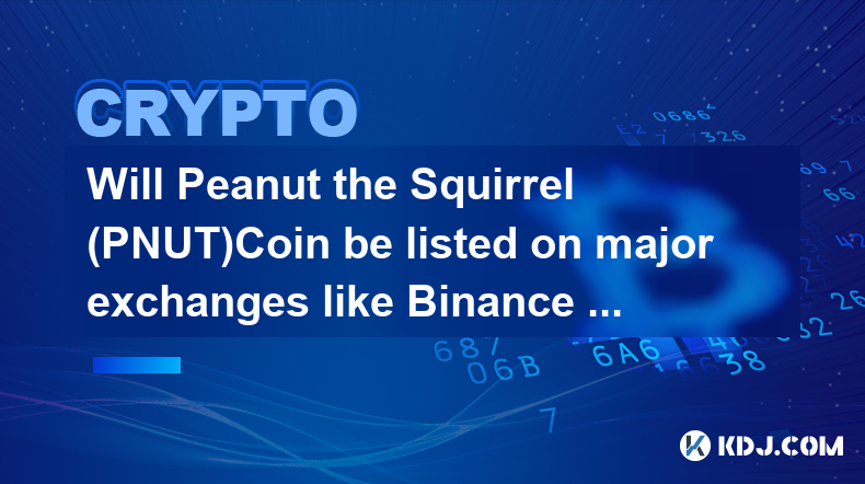 Peanut the Squirrel (PNUT)Coin sera-t-il coté sur les principales bourses comme Binance ou Coinbase ?