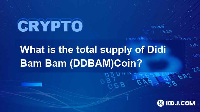 Didi Bam Bam(DDBAM)코인의 총 공급량은 얼마입니까?