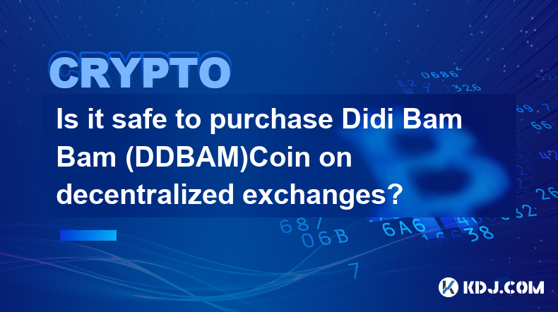 分散型取引所で Didi Bam Bam (DDBAM)Coin を購入するのは安全ですか?