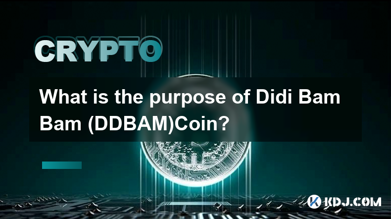 What is the purpose of Didi Bam Bam (DDBAM)Coin?