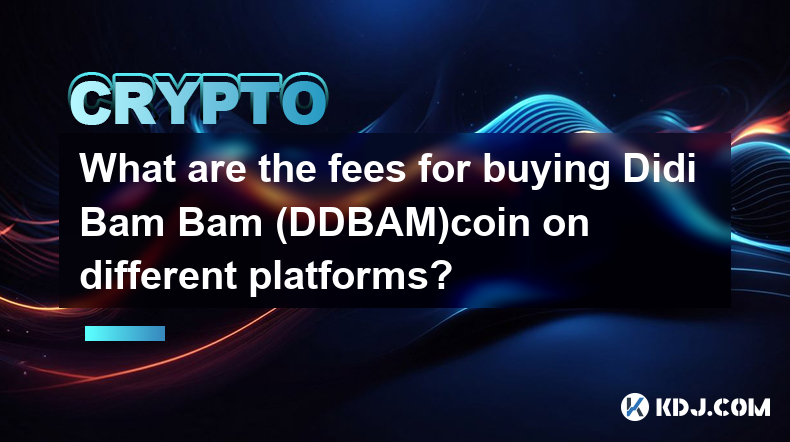 What are the fees for buying Didi Bam Bam (DDBAM)coin on different platforms?