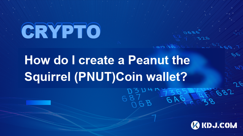 Wie erstelle ich eine Peanut the Squirrel (PNUT)Coin-Wallet?