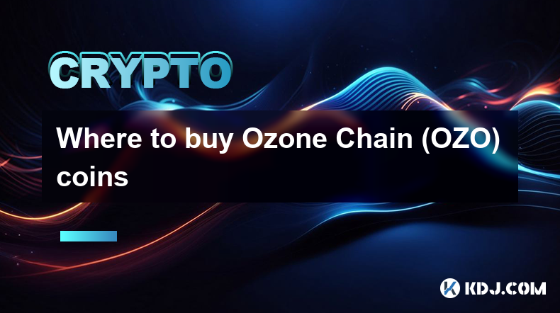 Where to buy Ozone Chain (OZO) coins