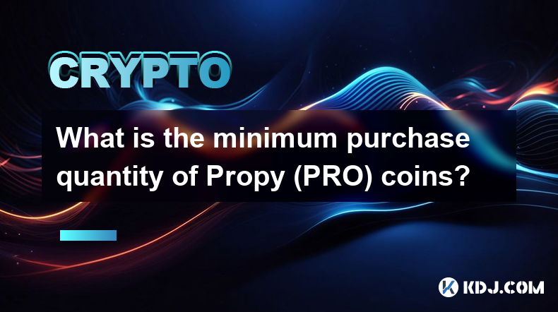 Propy (PRO) 币的最低购买量是多少？