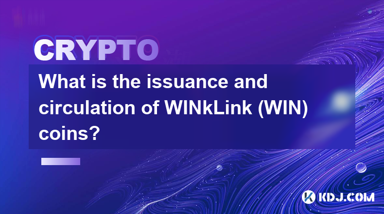 What is the issuance and circulation of WINkLink (WIN) coins?