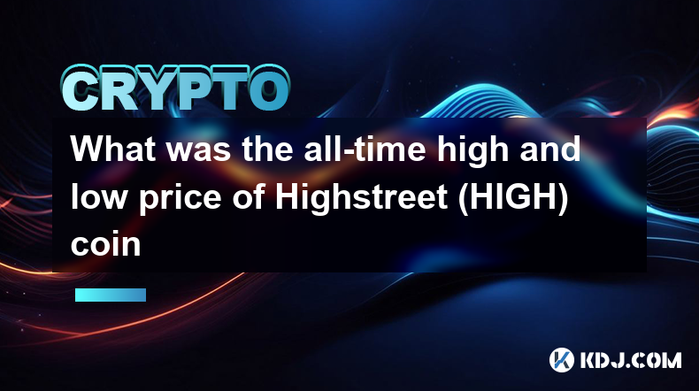 What was the all-time high and low price of Highstreet (HIGH) coin