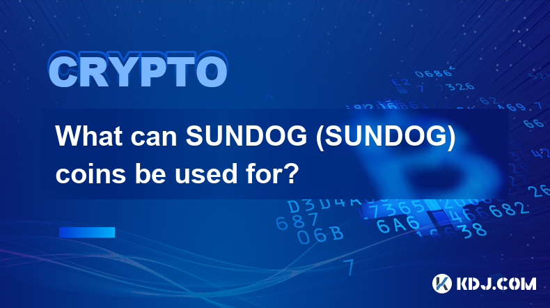 À quoi peuvent servir les pièces SUNDOG (SUNDOG) ?