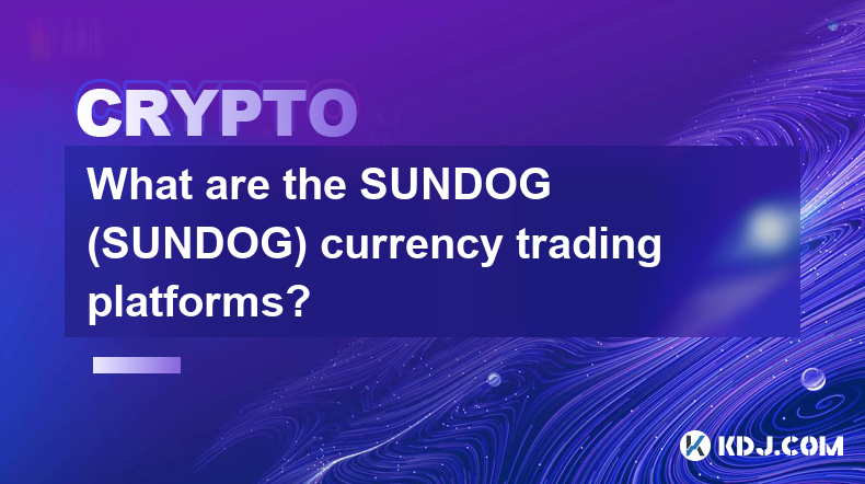 What are the SUNDOG (SUNDOG) currency trading platforms?