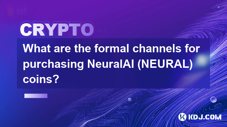 NeuralAI(NEURAL) 코인을 구매하기 위한 공식 채널은 무엇입니까?