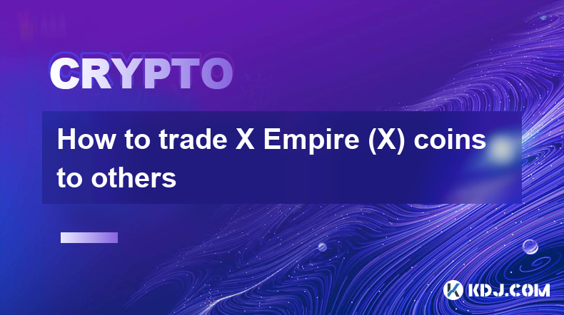 X Empire(X) 코인을 다른 사람에게 거래하는 방법