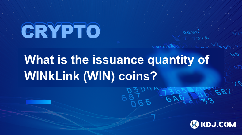 What is the issuance quantity of WINkLink (WIN) coins?