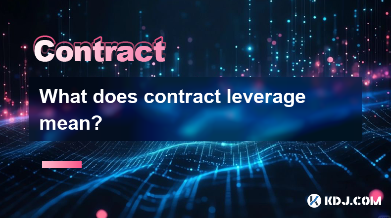 What does contract leverage mean?