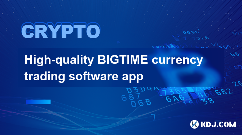 Application logicielle de trading de devises BIGTIME de haute qualité