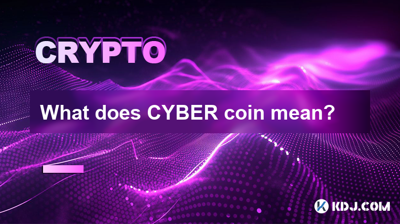 What does CYBER coin mean?