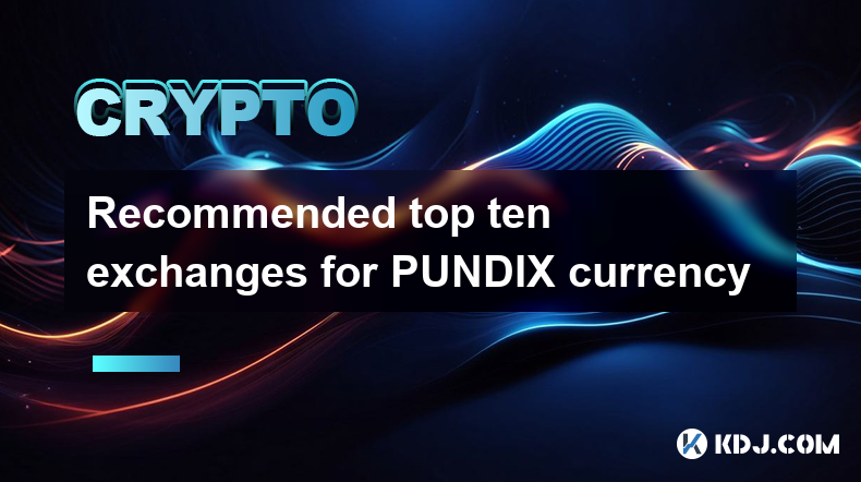 Recommended top ten exchanges for PUNDIX currency