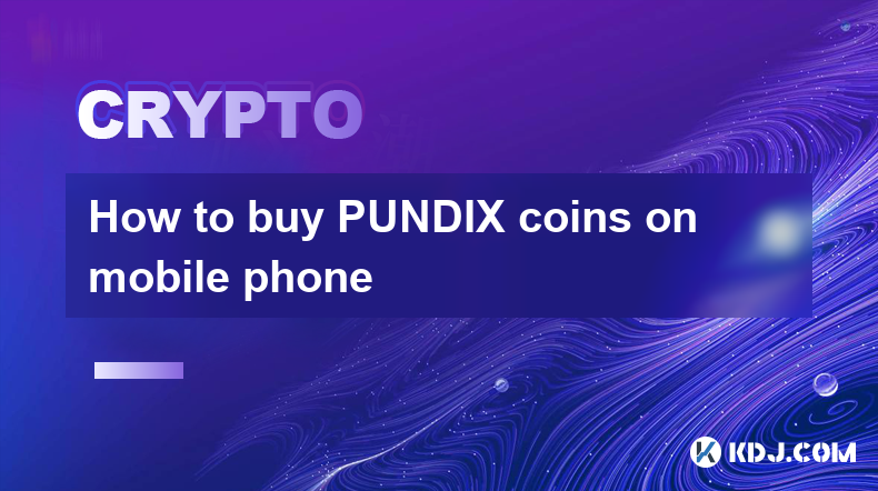 휴대폰으로 PUNDIX 코인을 구매하는 방법