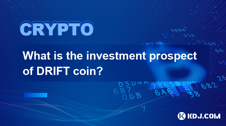 Quelles sont les perspectives d’investissement de la pièce DRIFT ?