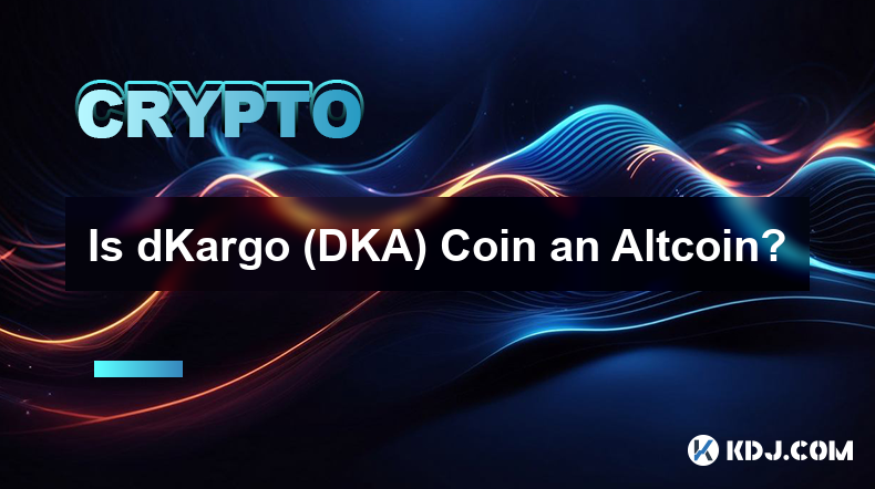 dKargo(DKA) 코인은 알트코인인가요?