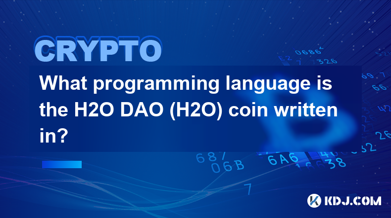 In welcher Programmiersprache ist die H2O DAO (H2O)-Münze geschrieben?