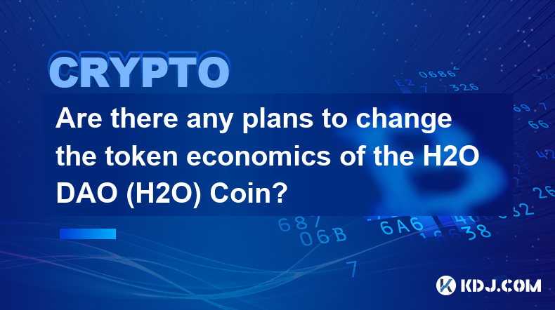 Are there any plans to change the token economics of the H2O DAO (H2O) Coin?