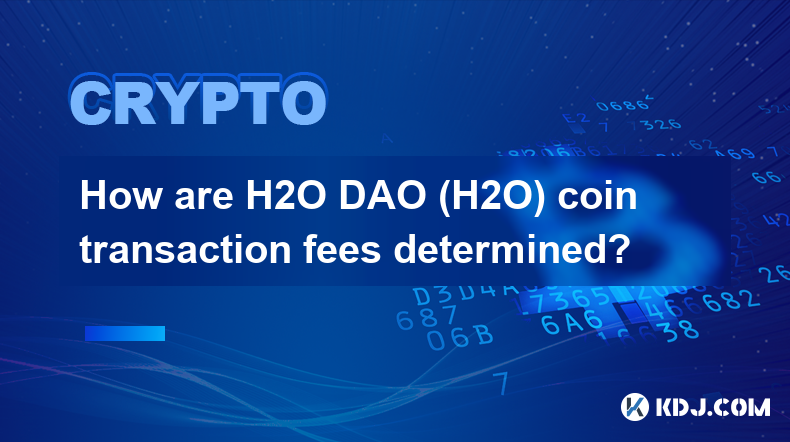 H2O DAO (H2O) 幣交易費用是如何決定的？