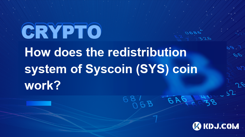 Syscoin（SYS）幣的再分配系統如何運作？