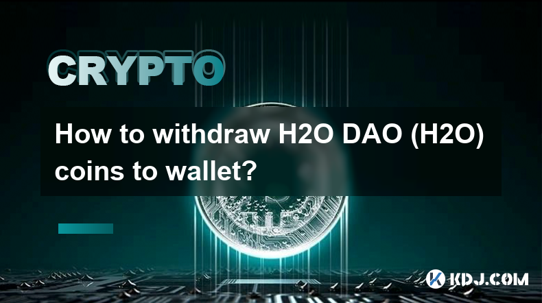 H2O DAO (H2O) コインをウォレットに引き出すにはどうすればよいですか?