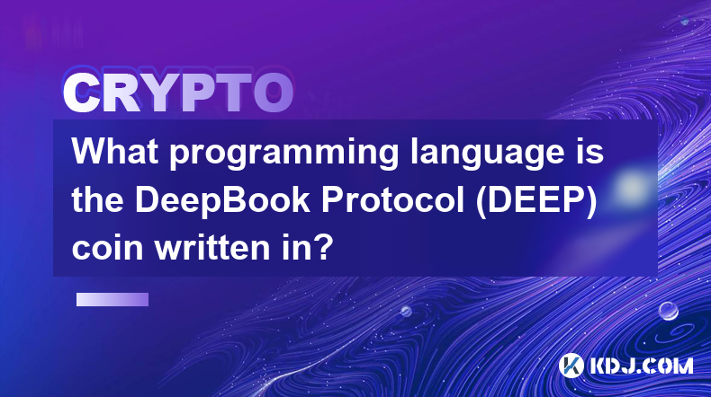 Dans quel langage de programmation la pièce DeepBook Protocol (DEEP) est-elle écrite ?