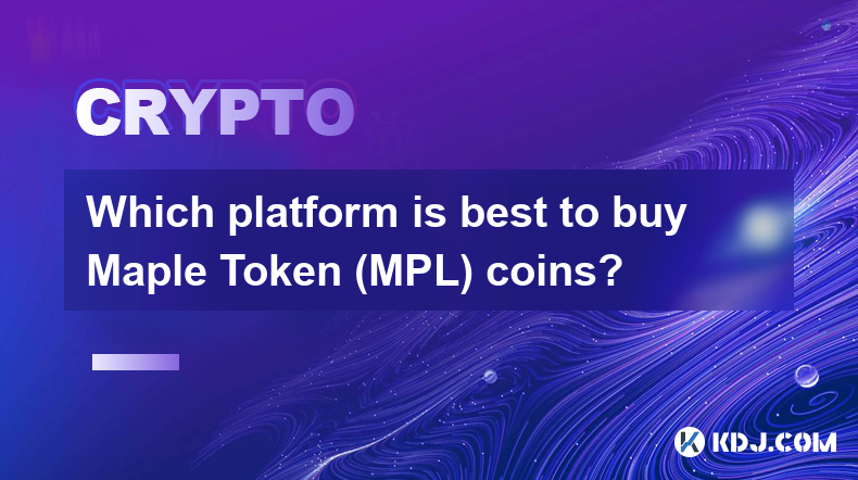 Welche Plattform eignet sich am besten, um Maple Token (MPL)-Münzen zu kaufen?