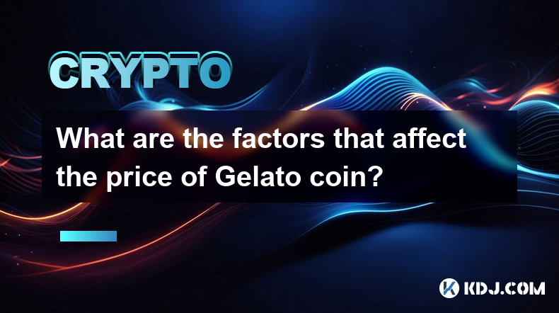 What are the factors that affect the price of Gelato coin?