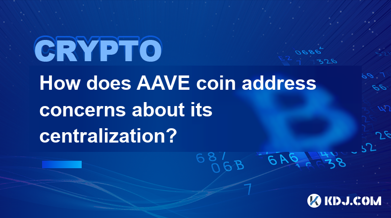 How does AAVE coin address concerns about its centralization?