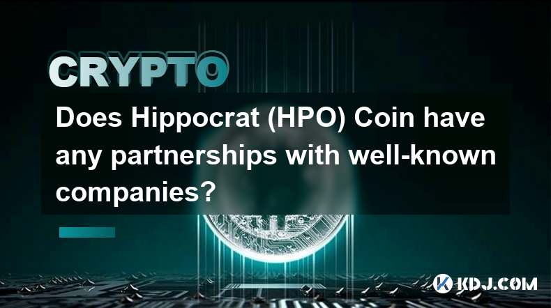 Does Hippocrat (HPO) Coin have any partnerships with well-known companies?