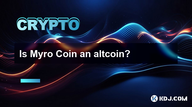 Is Myro Coin an altcoin?