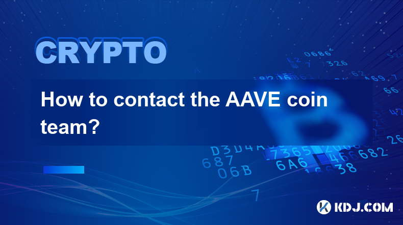 How to contact the AAVE coin team?