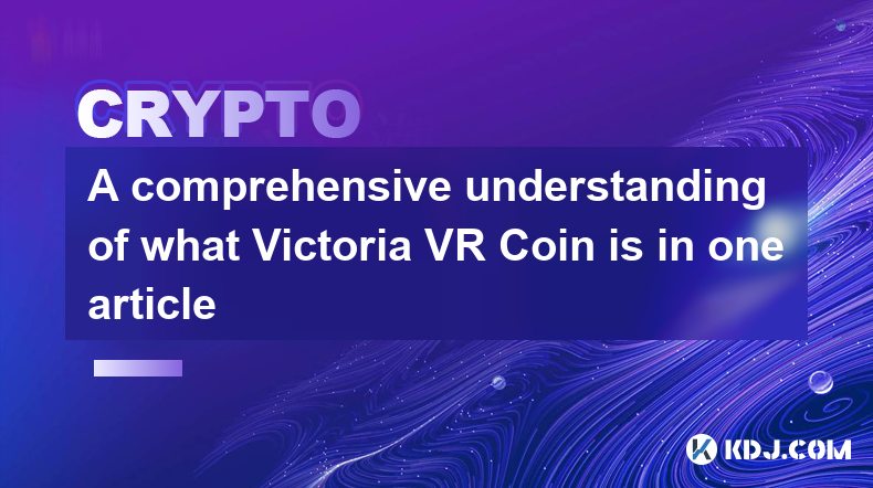 한 기사에서 Victoria VR Coin이 무엇인지에 대한 포괄적인 이해