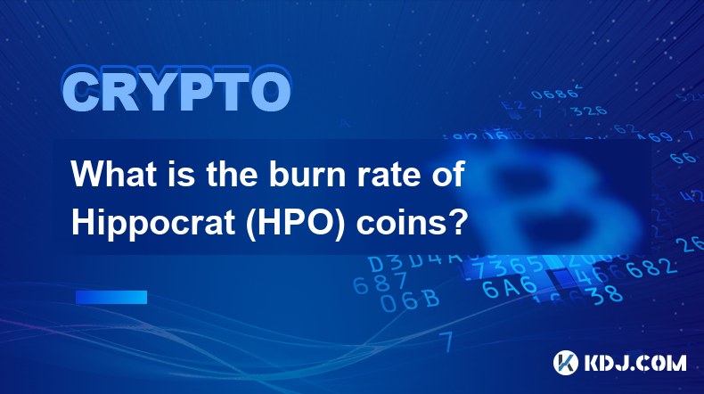 What is the burn rate of Hippocrat (HPO) coins?