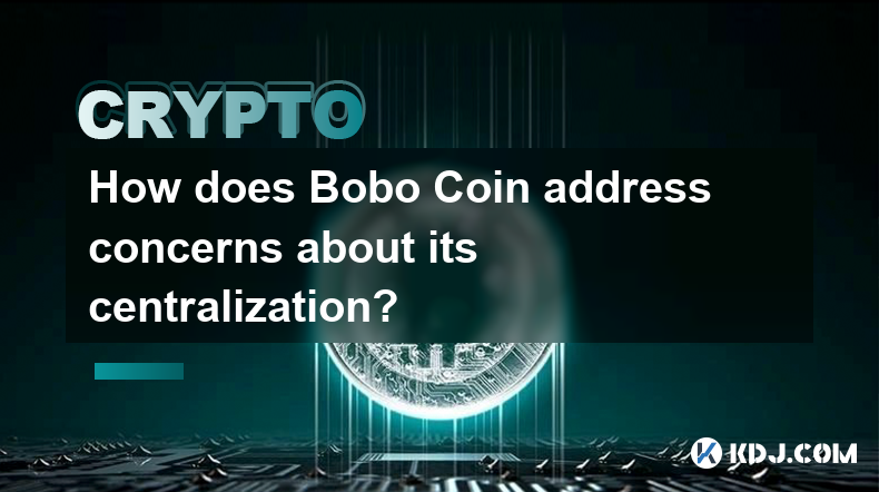 Bobo Coin は中央集権化に関する懸念にどのように対処しますか?