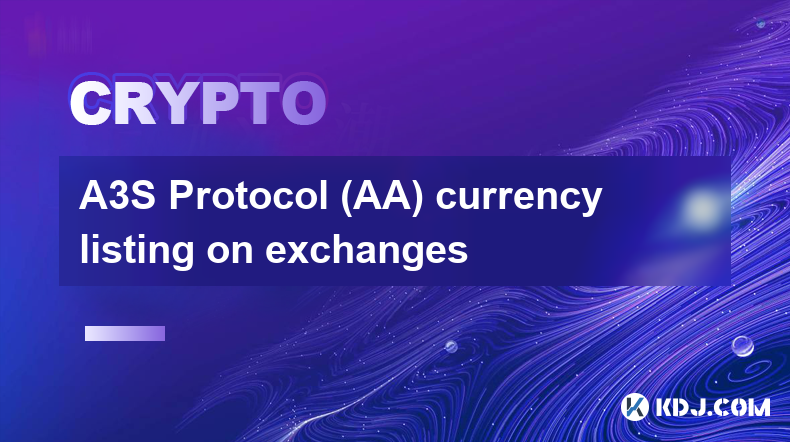 A3S Protocol (AA) currency listing on exchanges