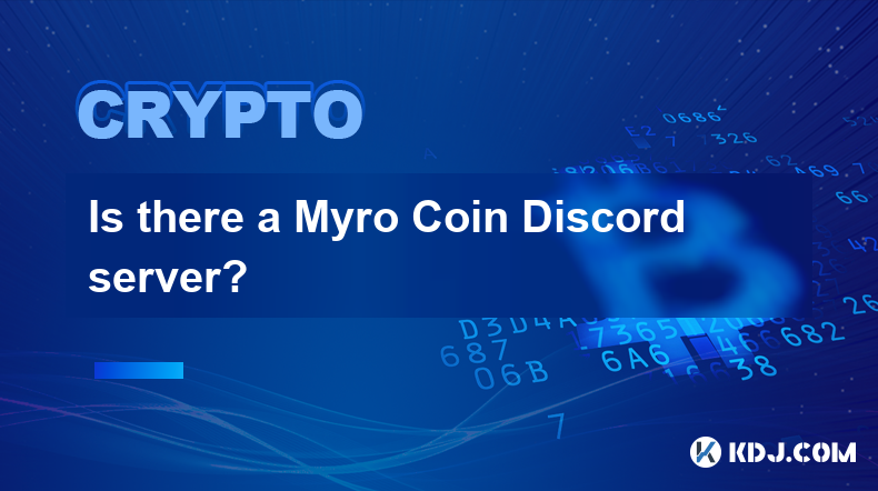 Is there a Myro Coin Discord server?