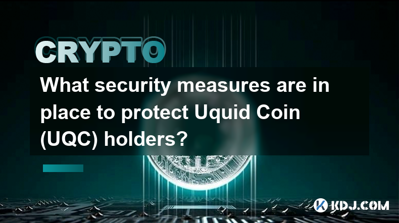 Quelles mesures de sécurité sont en place pour protéger les détenteurs d'Uquid Coin (UQC) ?