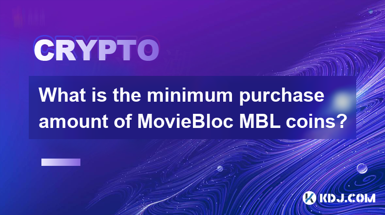 What is the minimum purchase amount of MovieBloc MBL coins?