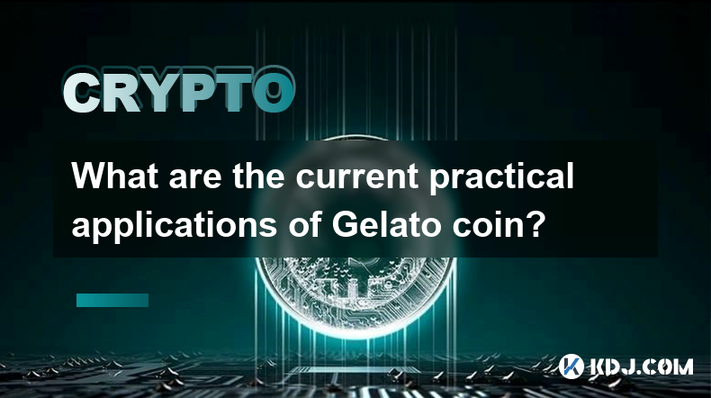 What are the current practical applications of Gelato coin?