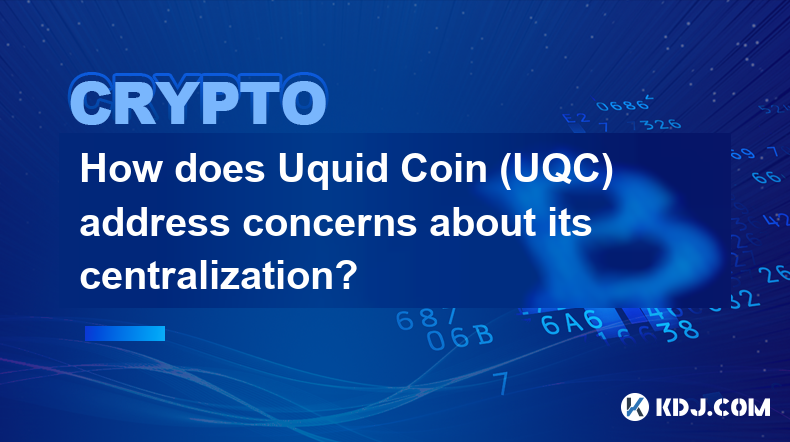 Wie geht Uquid Coin (UQC) mit Bedenken hinsichtlich seiner Zentralisierung um?