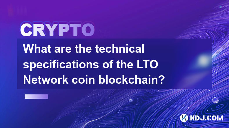 What are the technical specifications of the LTO Network coin blockchain?