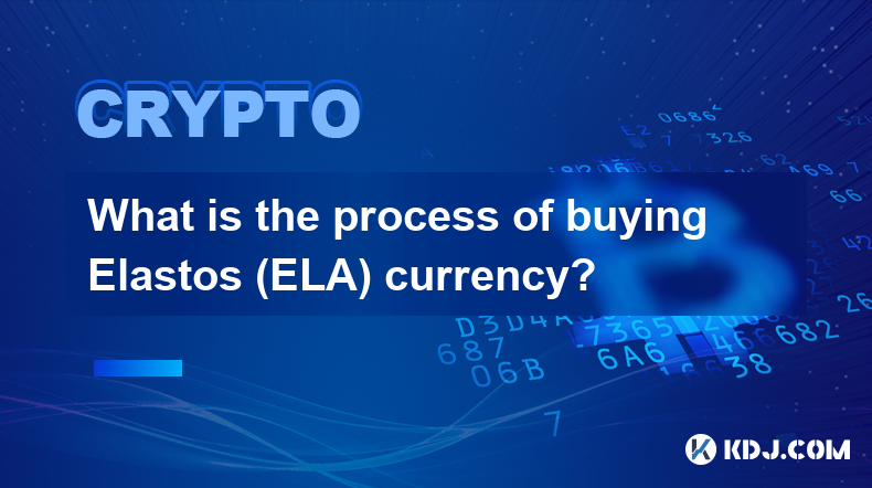 What is the process of buying Elastos (ELA) currency?