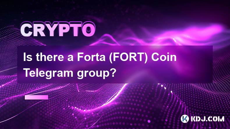 Forta (FORT) Coin Telegram グループはありますか?