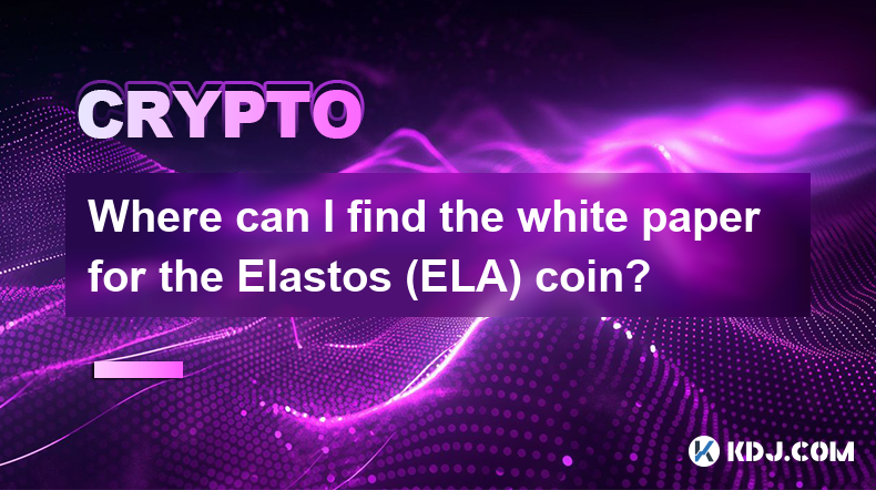 Where can I find the white paper for the Elastos (ELA) coin?